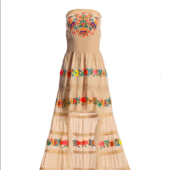 Boston Proper Neon Pop Strapless Dress - Picture 3 of 14